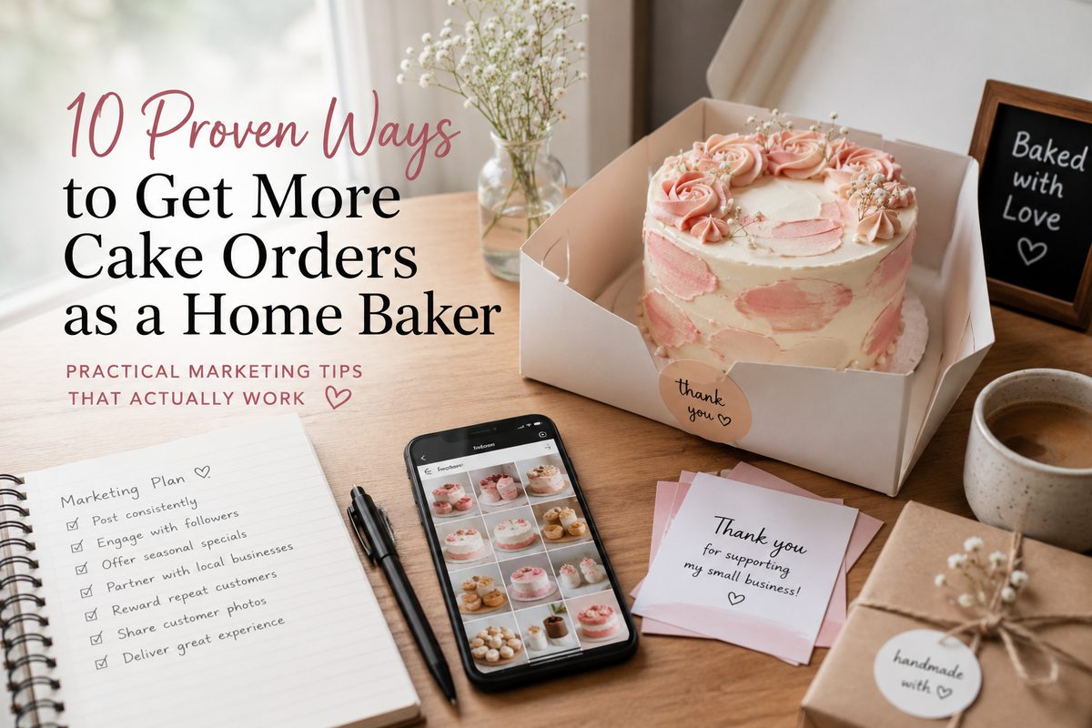 10 ways to get more cake orders for your home bakery