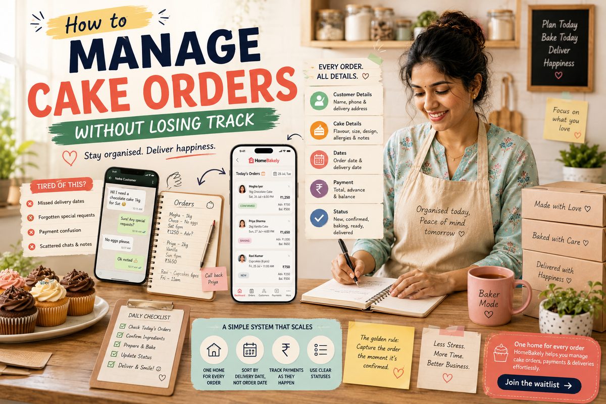 How to manage cake orders without losing track
